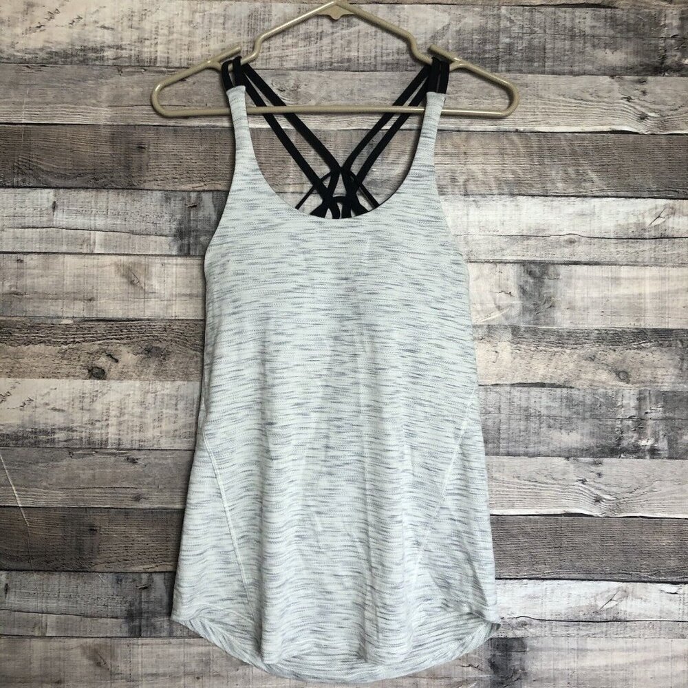 Lululemon Moment To Movement Tank 2 in 1 Built In Sports Bra Tiger Space Dye 2